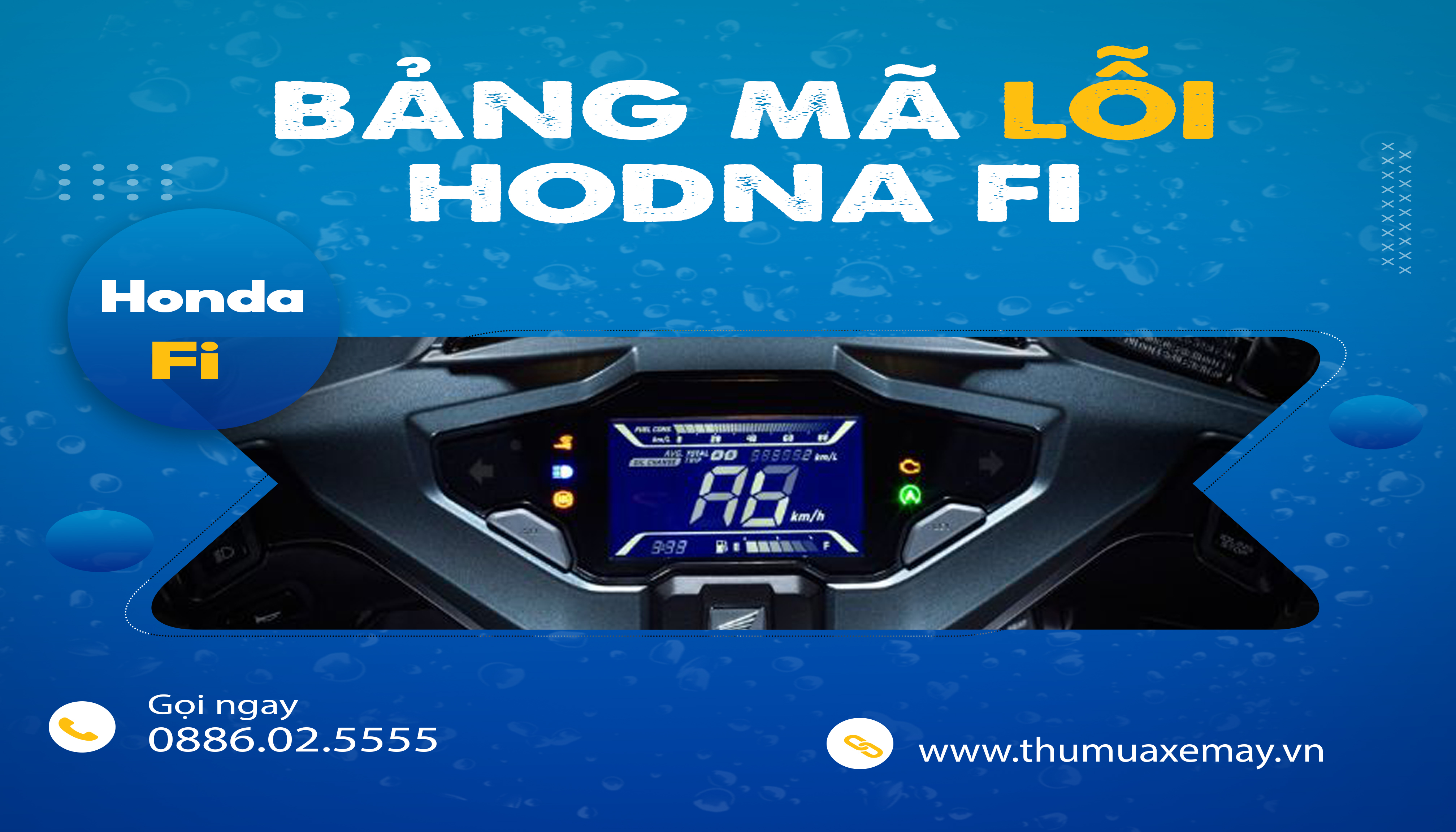 Bảng mã lỗi xe Honda FI cập nhật mới nhất
