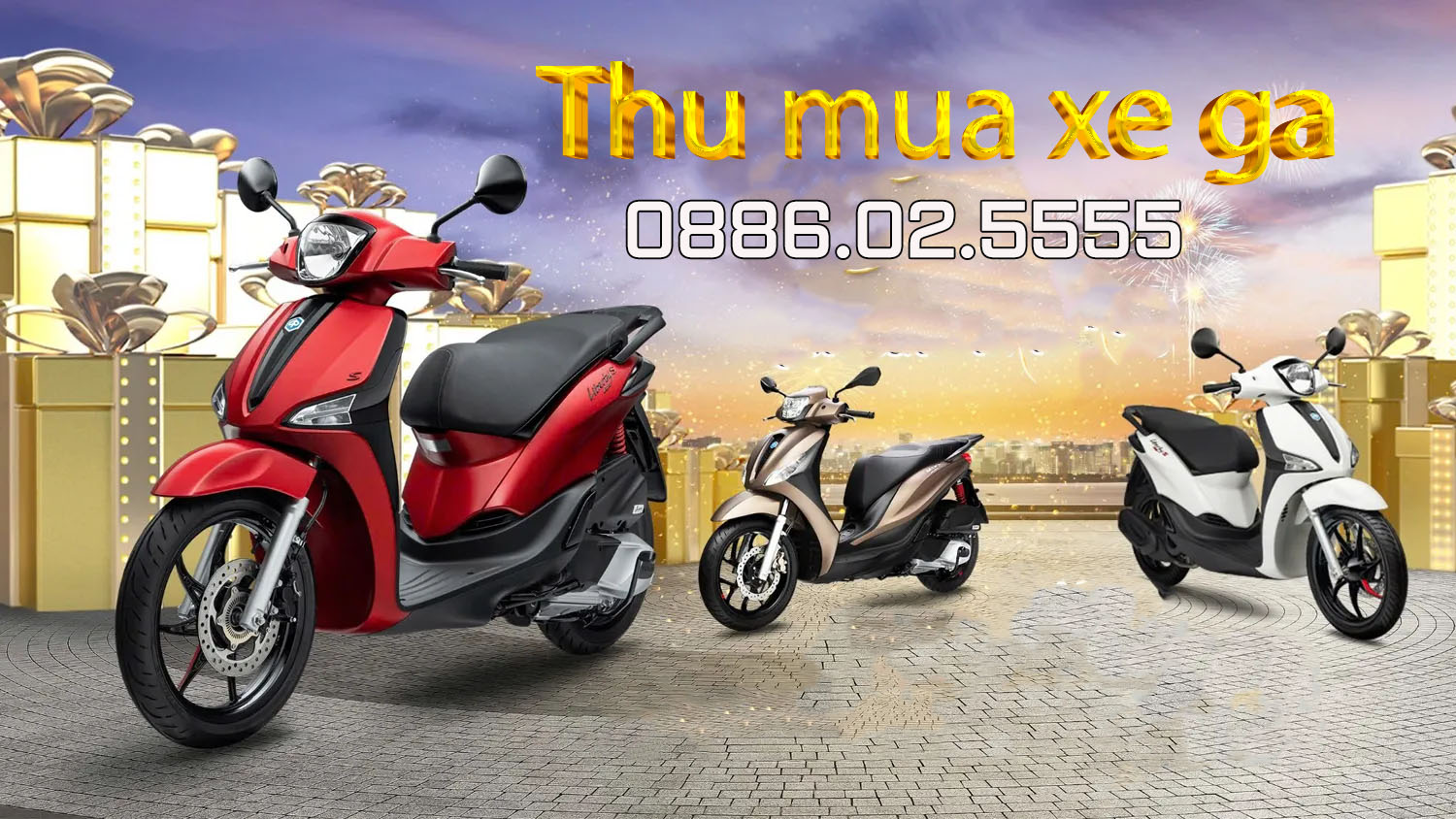 Dịch vụ thu mua xe máy tay ga tại Bình Dương giá cao, uy tín, tận nơi