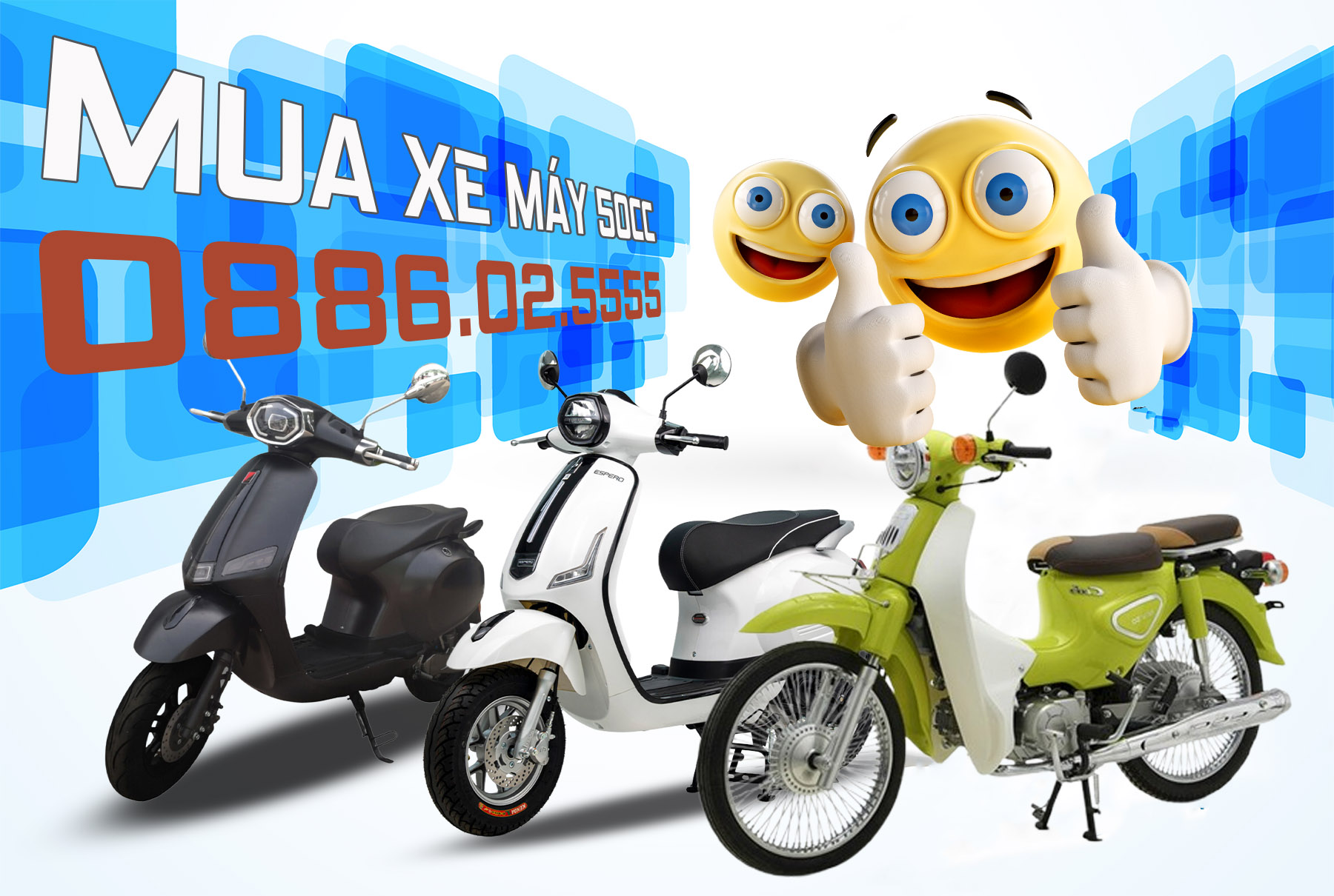 Thu mua xe máy 50cc Trung Quốc thu đa dạng xe, thu tại nhà