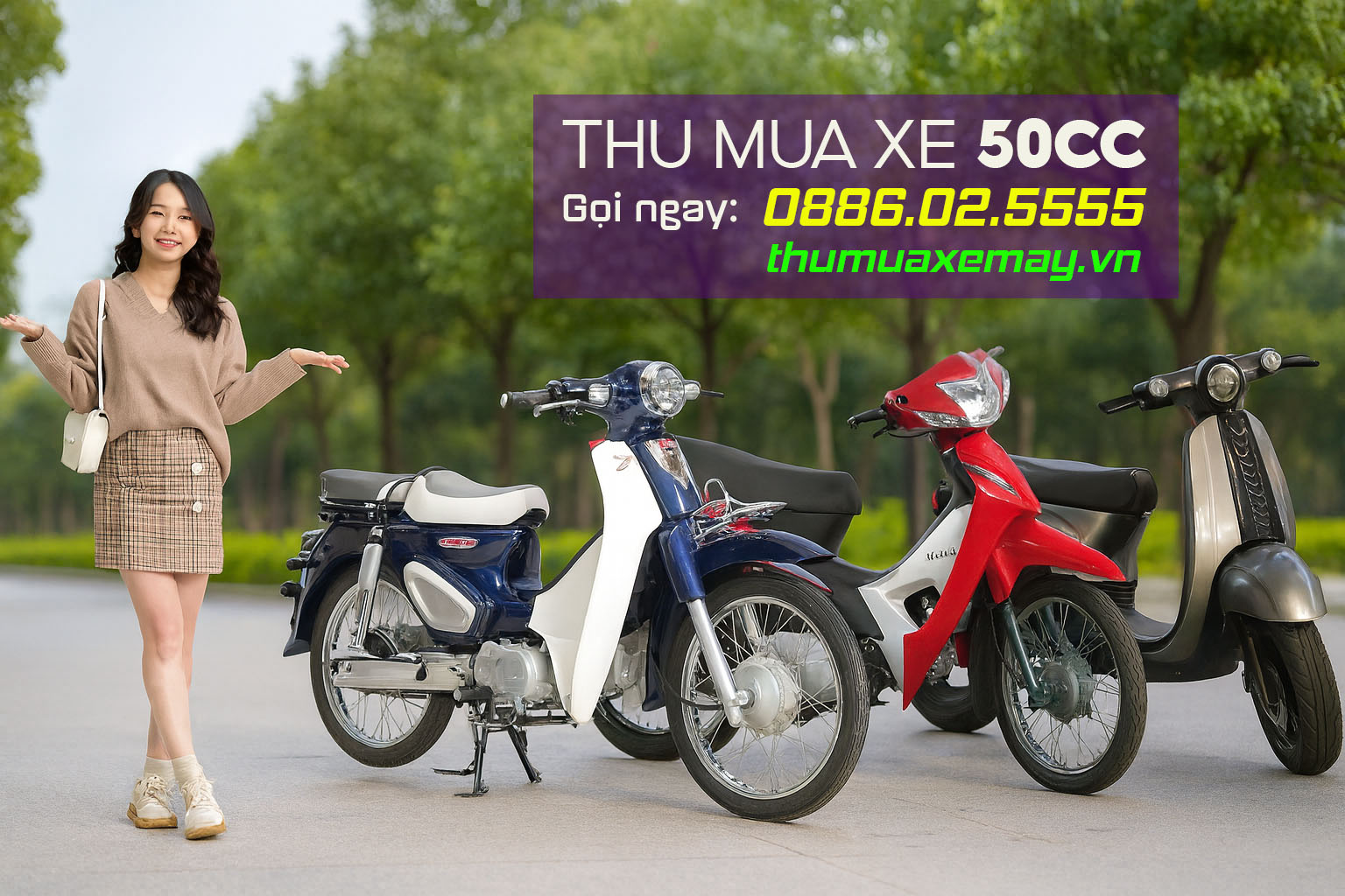 Thu mua xe máy 50cc