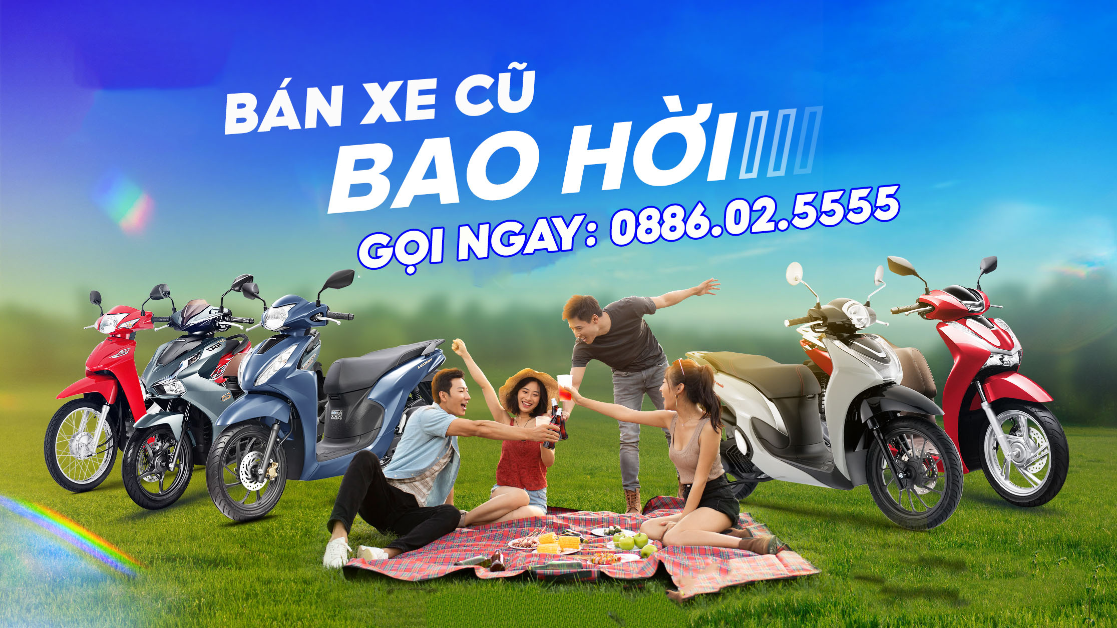 Thu mua xe máy cũ tại Bình Tân