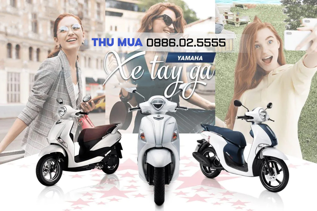 Thu mua xe máy Yamaha tay ga cũ hỏng Janus, Grande, FreeGo, Latte, NV tại HCM